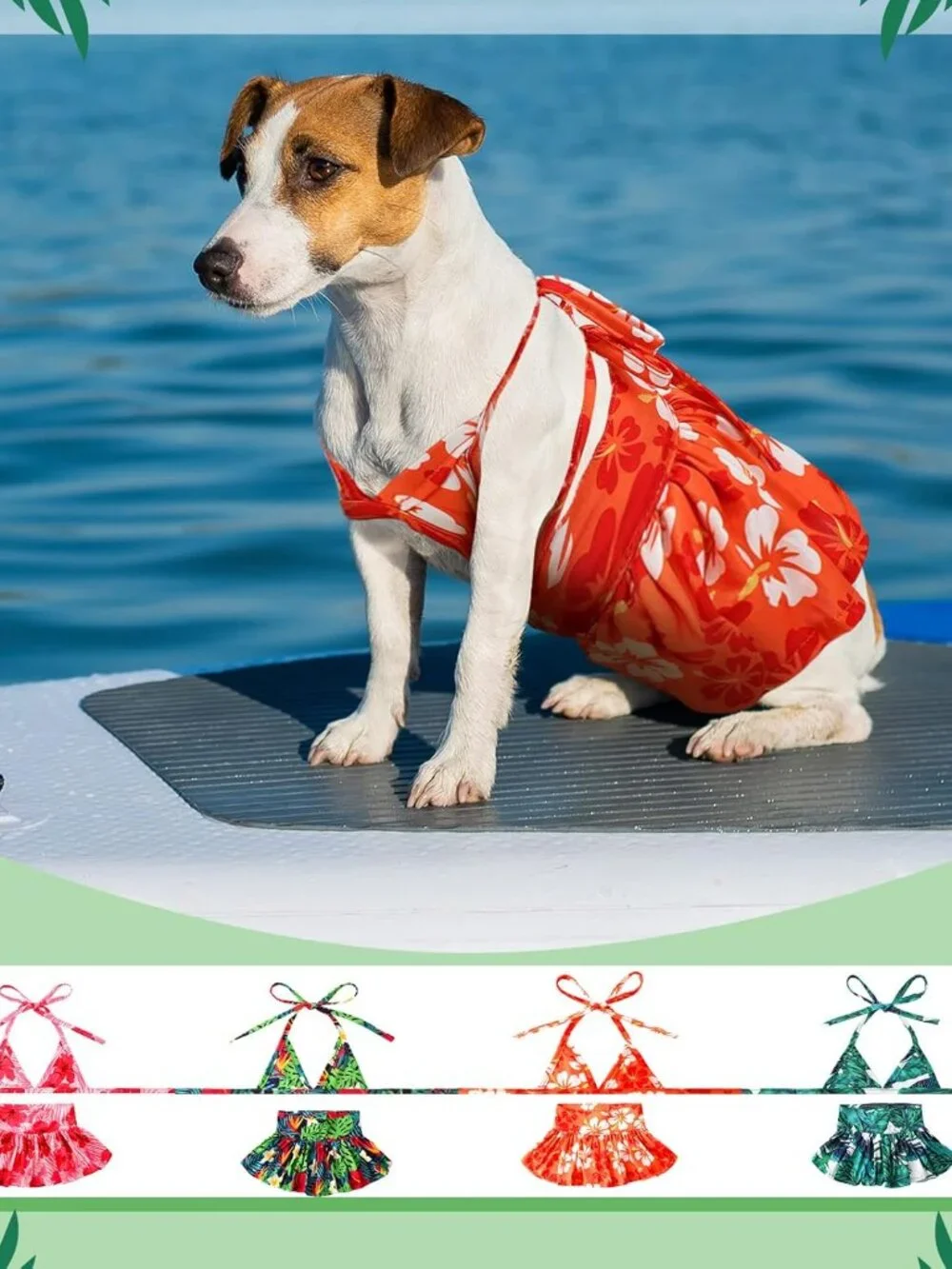 Amylove 4 Pack Small Dog Bikini Summer Bathing Suits for Puppy Doggies Swimsuit